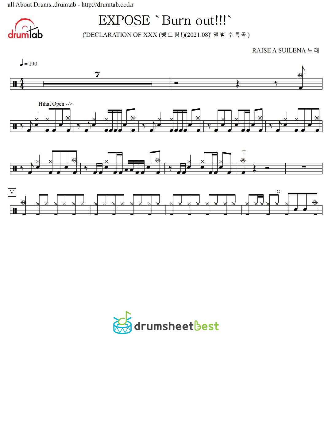 EXPOSE 'Burn out!!!' preview page 1