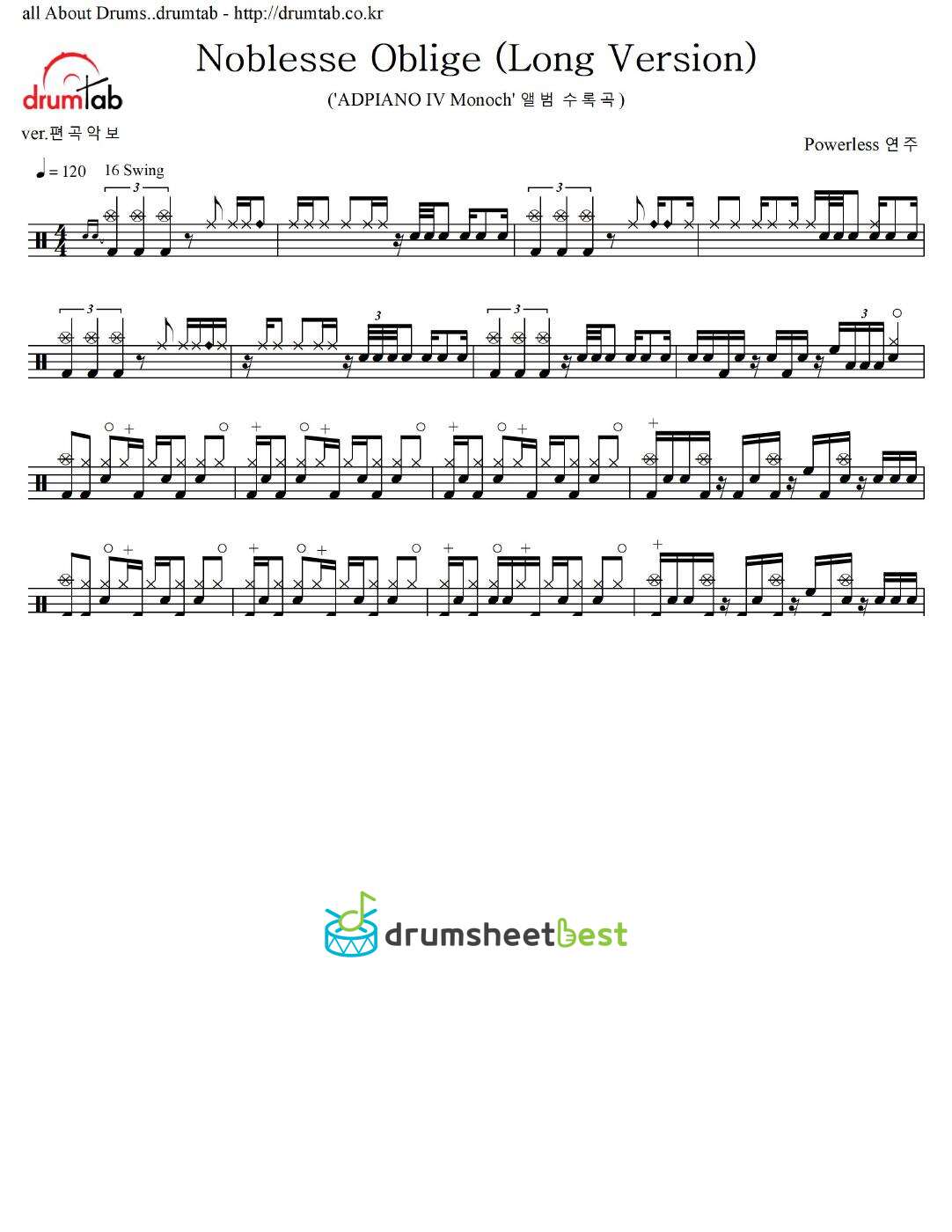 Noblesse Oblige (Long Version) preview page 1