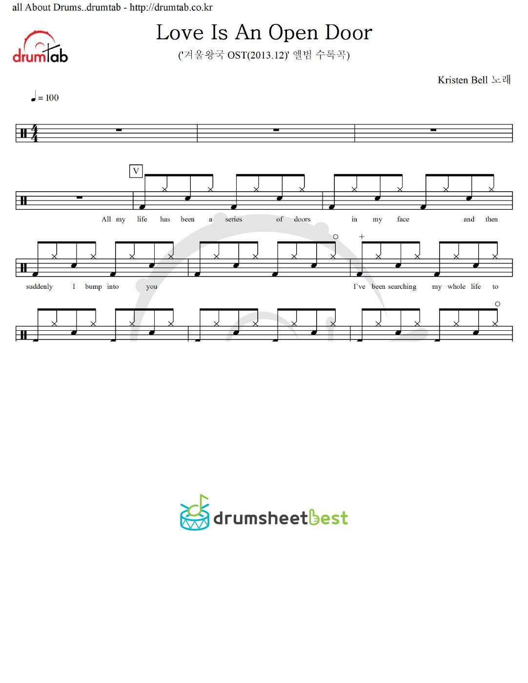 Love Is An Open Door preview page 1