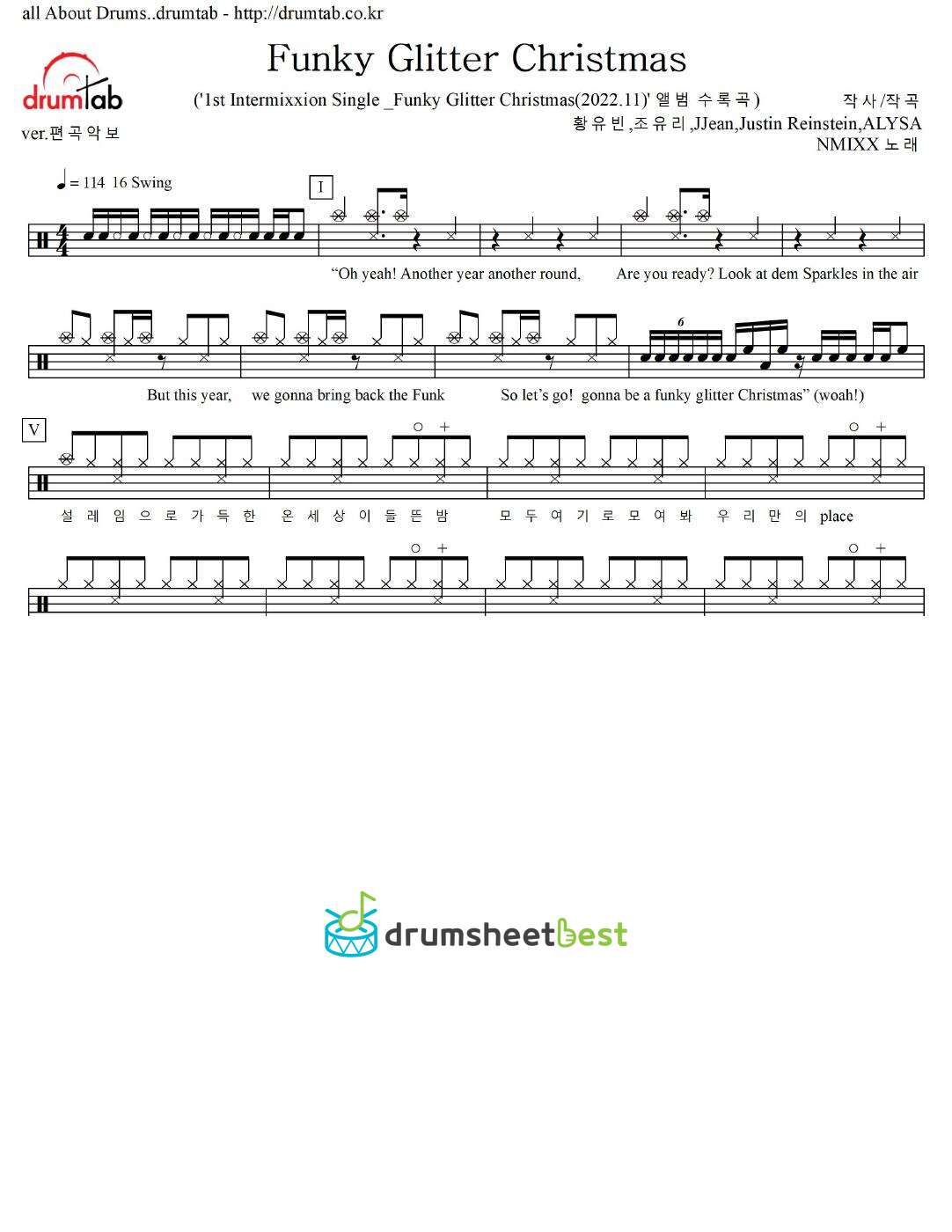 Funky Glitter Christmas preview page 1