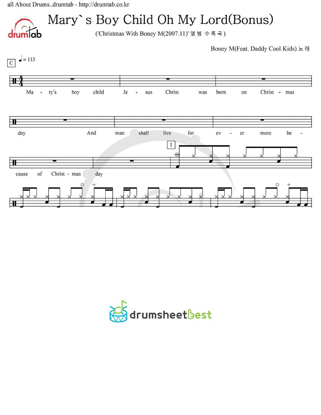 Mary's Boy Child _ Oh My Lord (Feat. Daddy Cool Kids) (Bonus) preview page 1