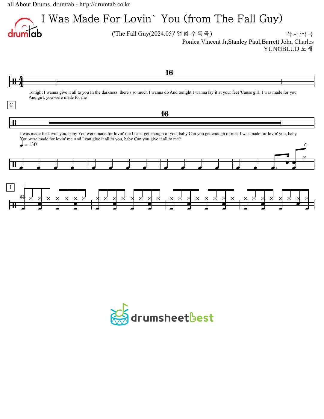 I Was Made For Lovin' You (from The Fall Guy) preview page 1