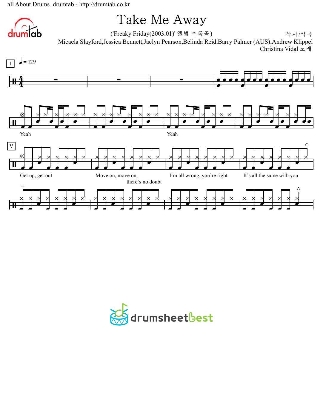 Take Me Away preview page 1