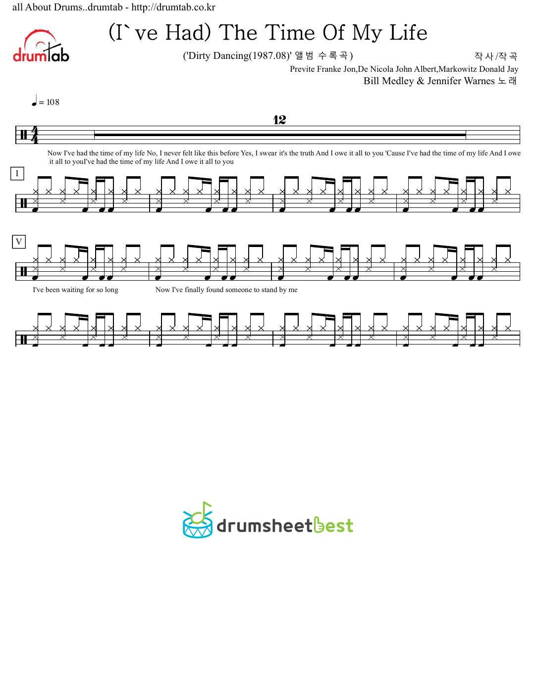 (I've Had) The Time Of My Life preview page 1