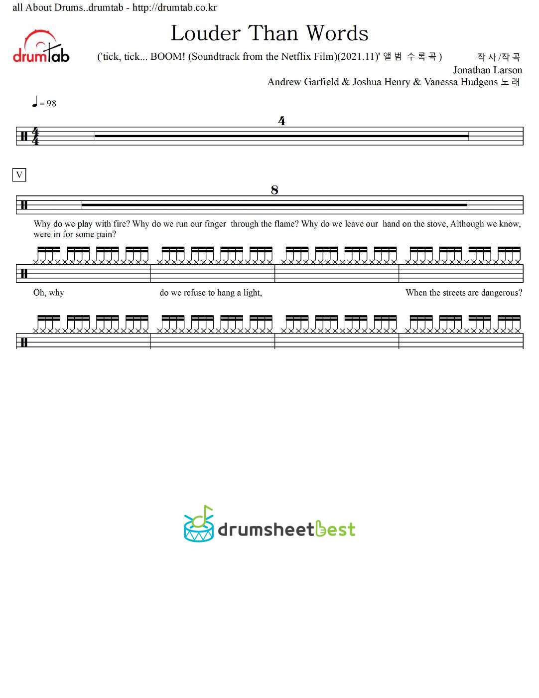 Louder Than Words preview page 1