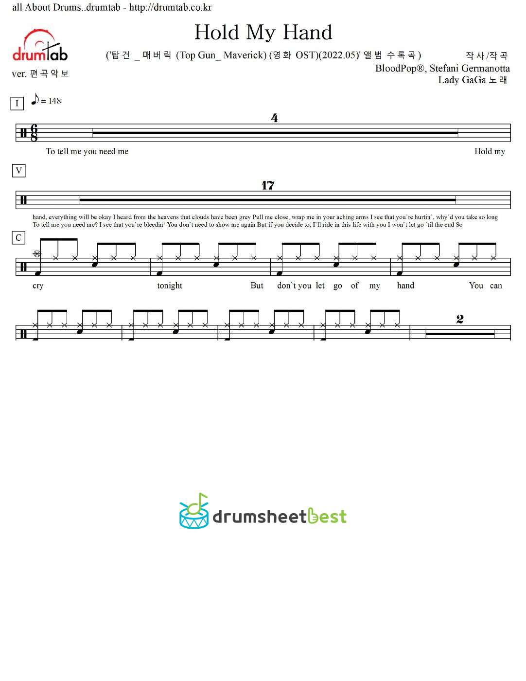 Hold My Hand preview page 1