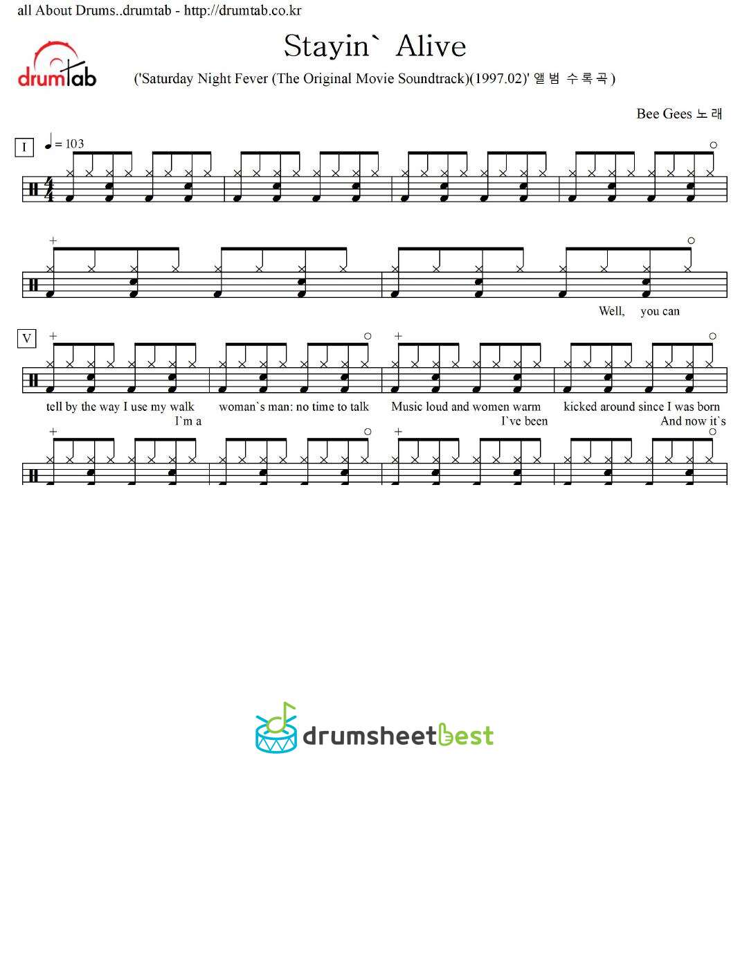 Stayin' Alive preview page 1