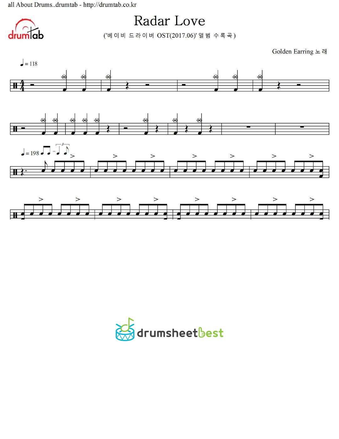 Radar Love(TYPE A) preview page 1