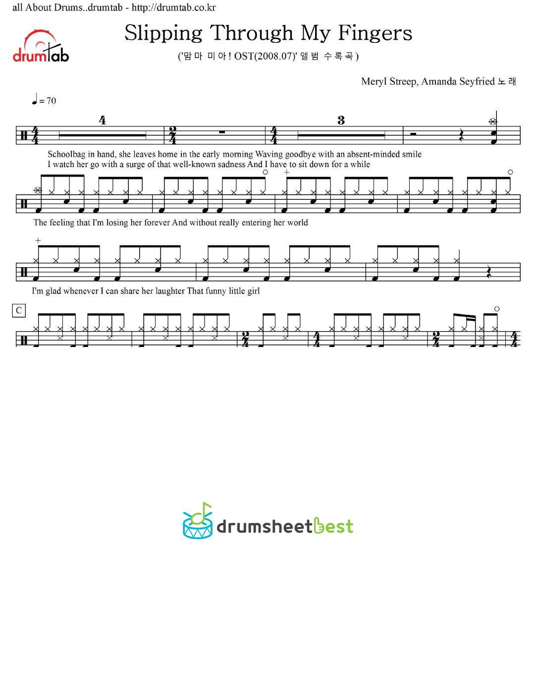 Slipping Through My Fingers preview page 1