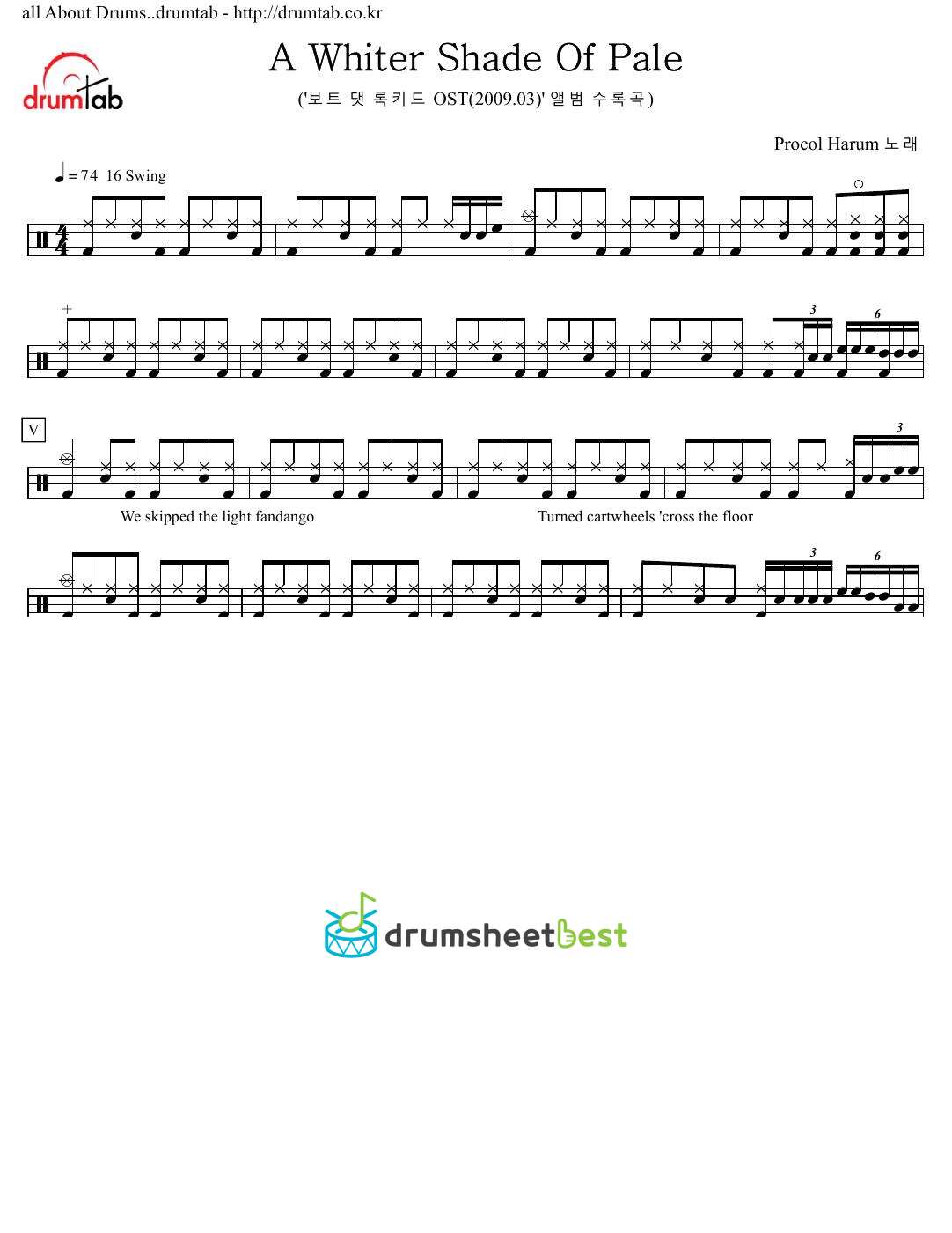 A Whiter Shade Of Pale preview page 1