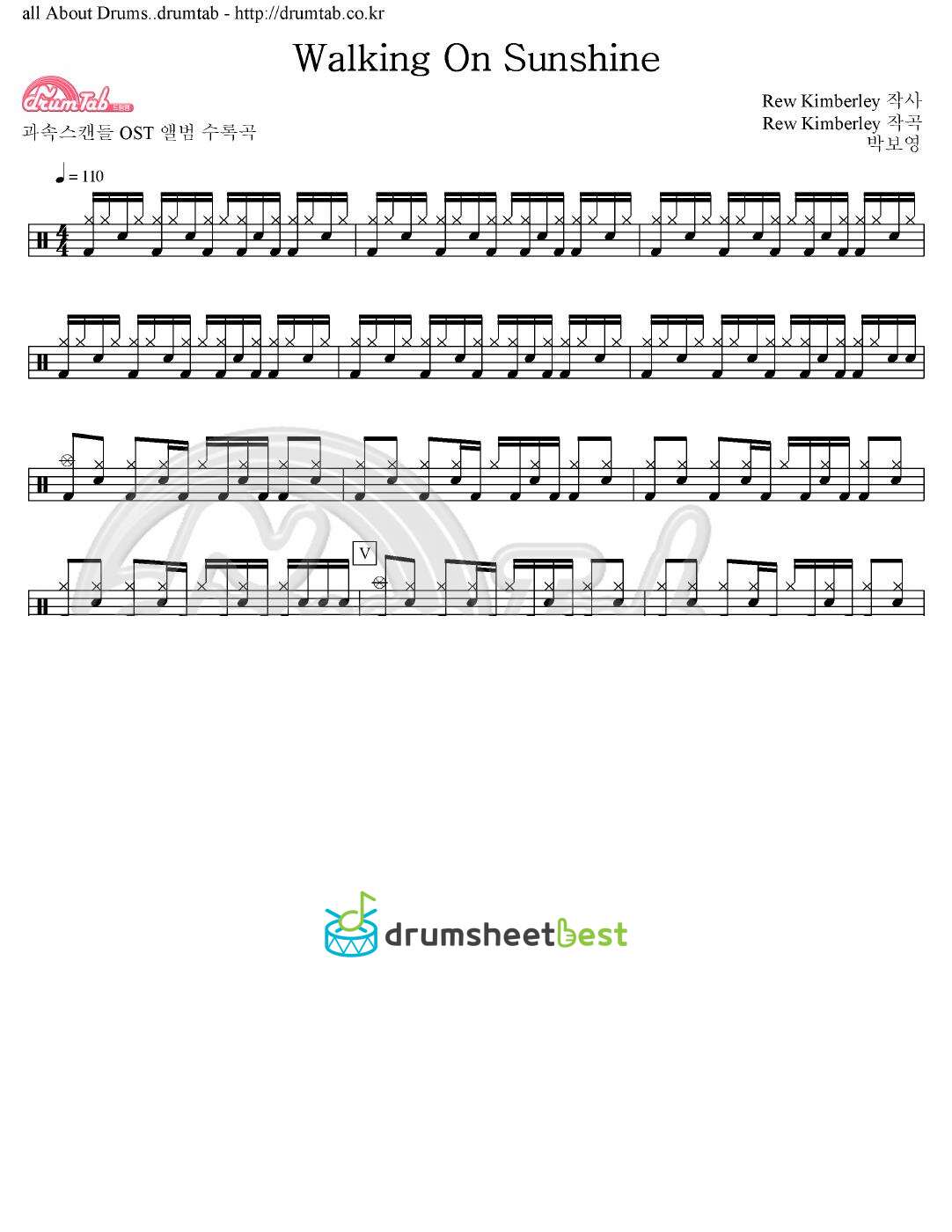 Walking On Sunshine preview page 1