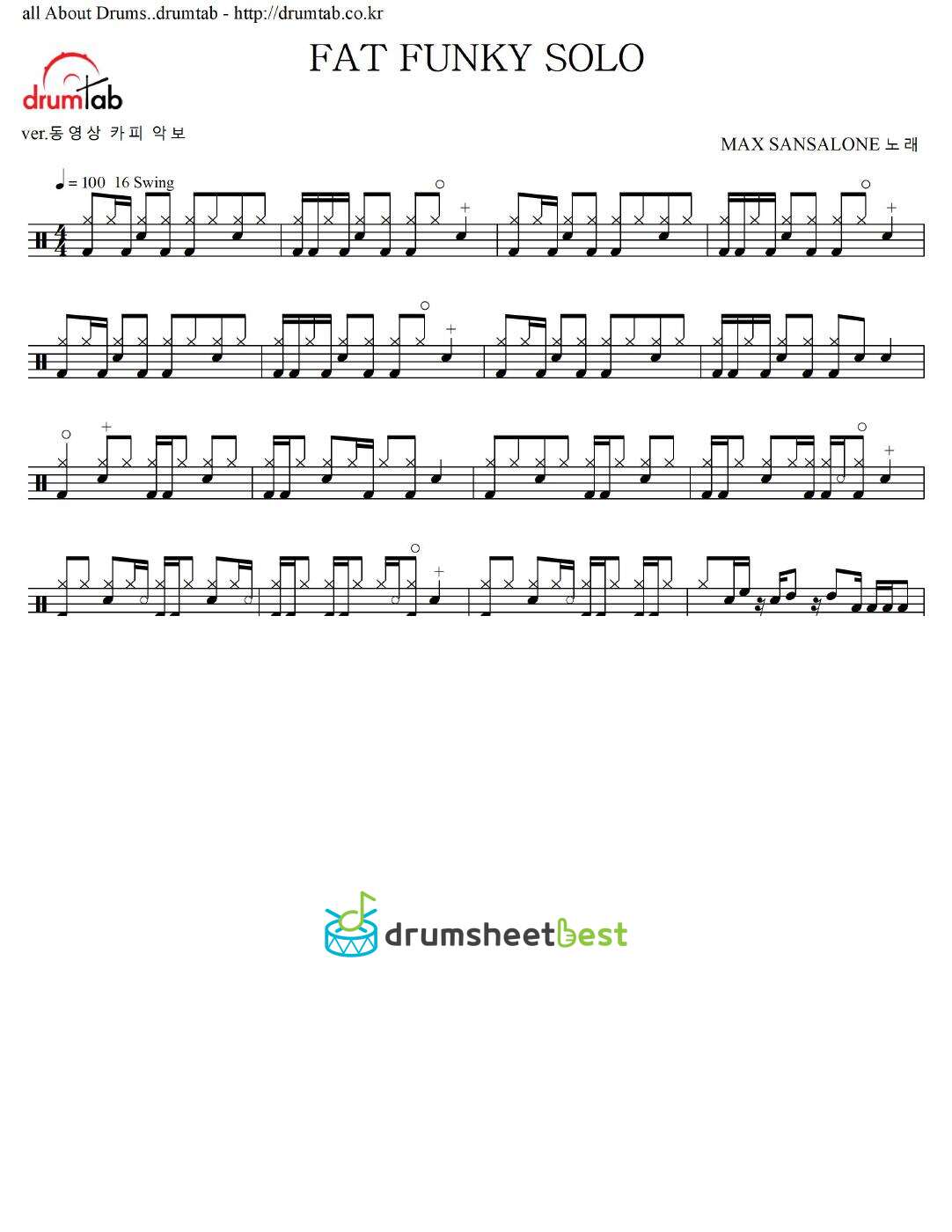 FAT FUNKY SOLO preview page 1