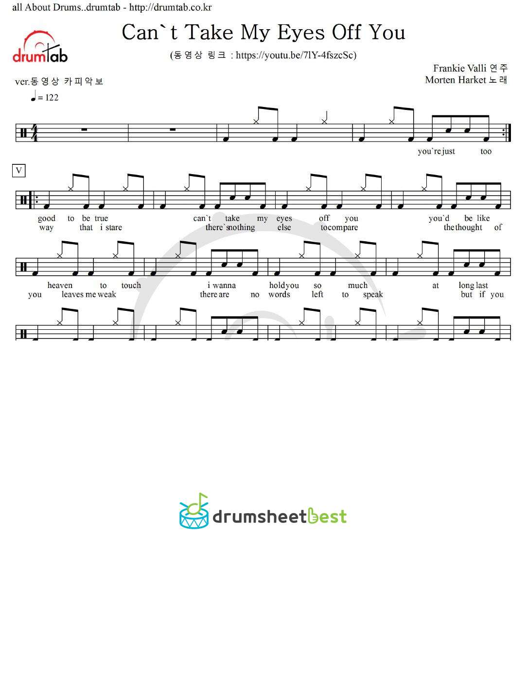 Can't Take My Eyes Off You preview page 1