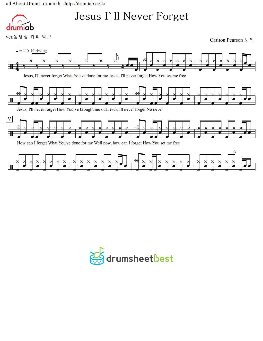 Jesus I'll Never Forget preview page 1