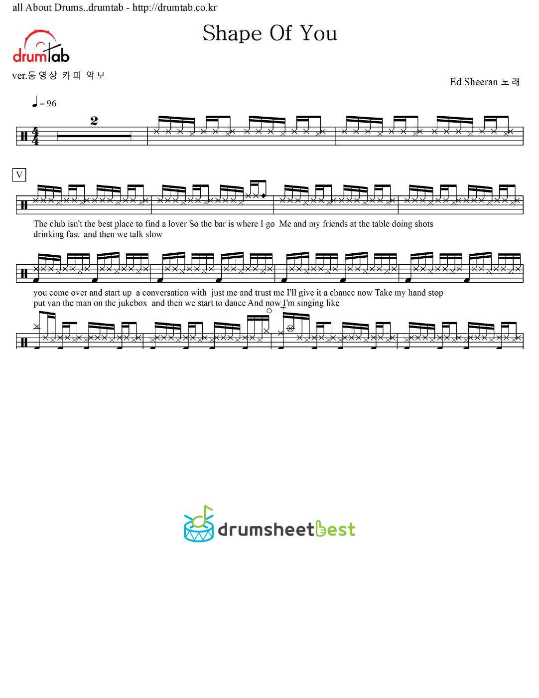 Shape Of You preview page 1