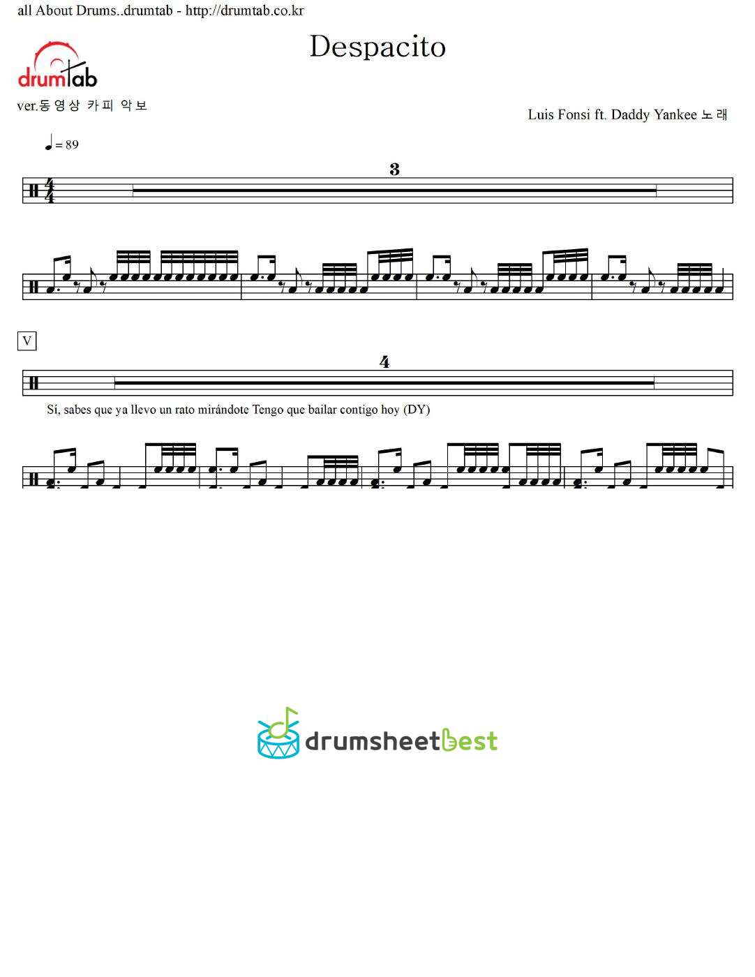 Despacito preview page 1