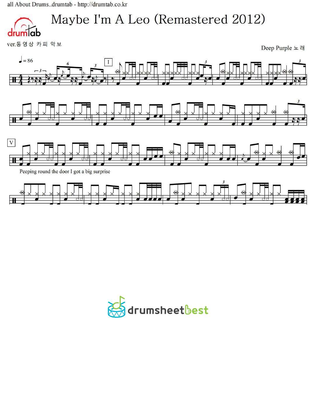 Maybe I'm A Leo (Remastered 2012) preview page 1