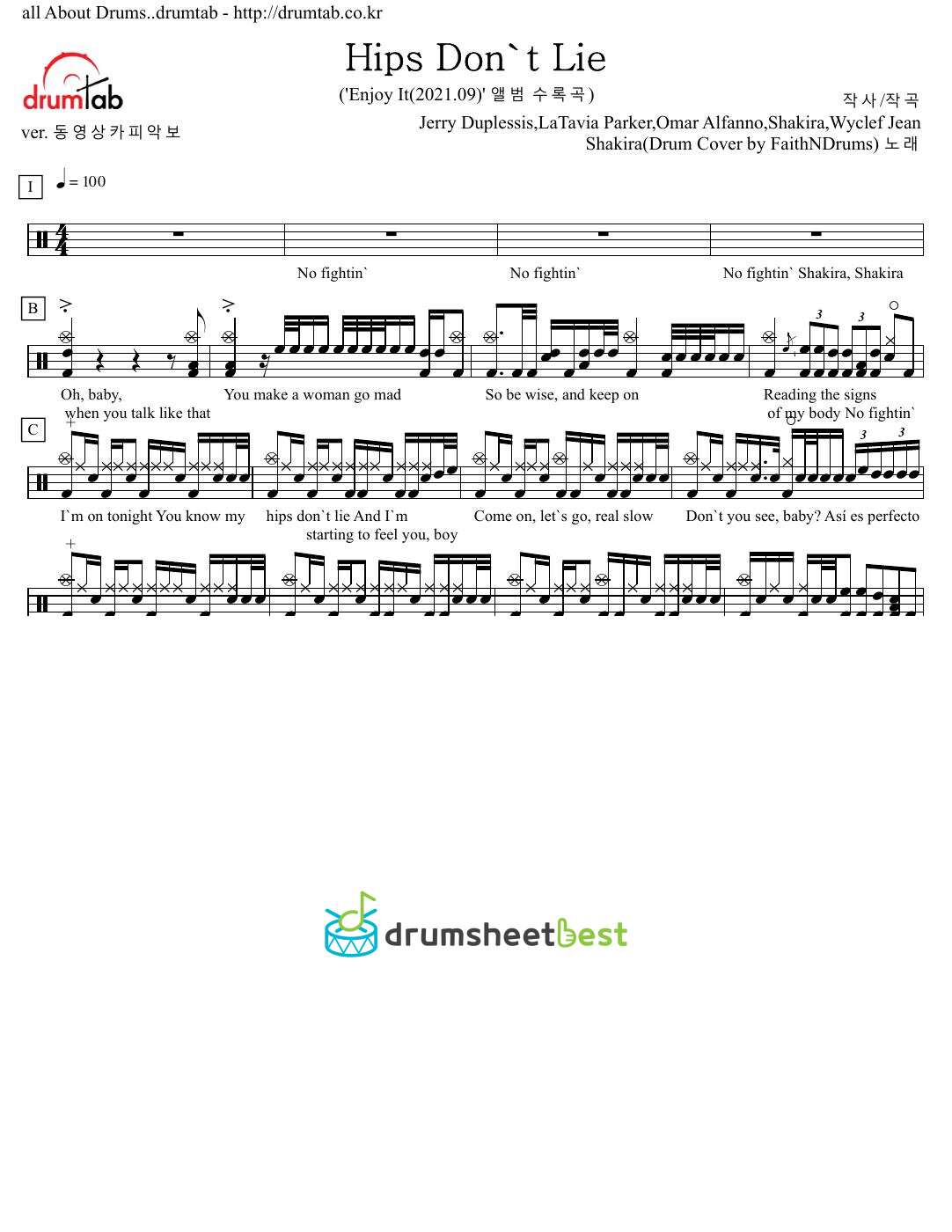 Hips Don't Lie preview page 1