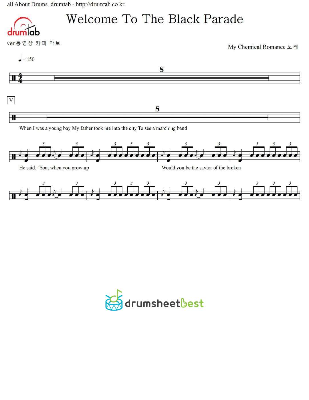 Welcome To The Black Parade preview page 1