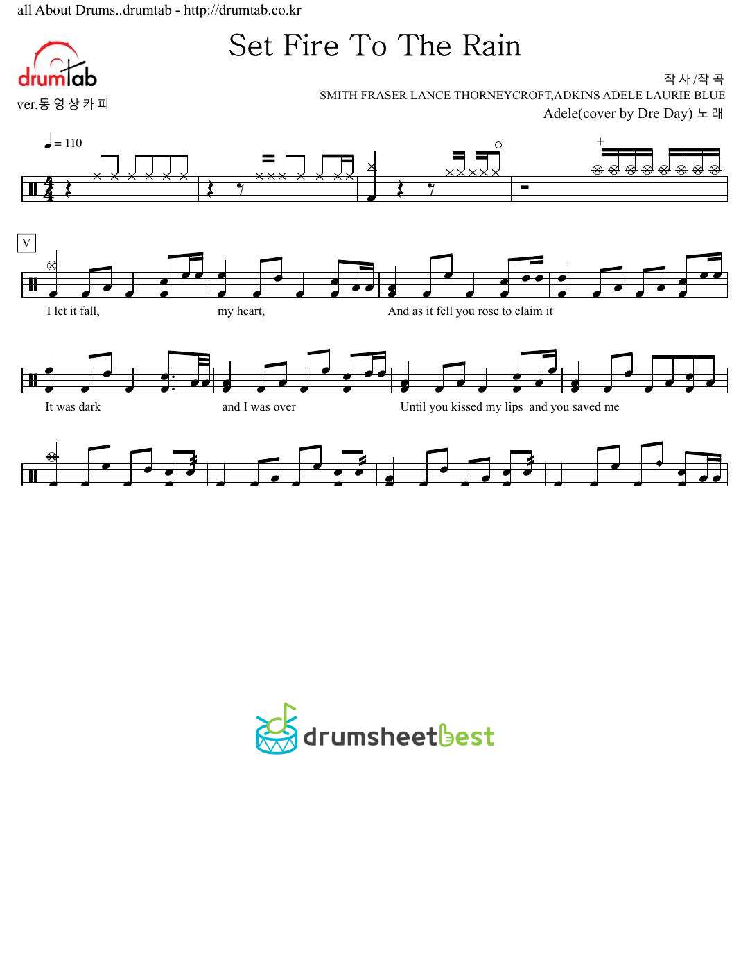 Set Fire To The Rain preview page 1