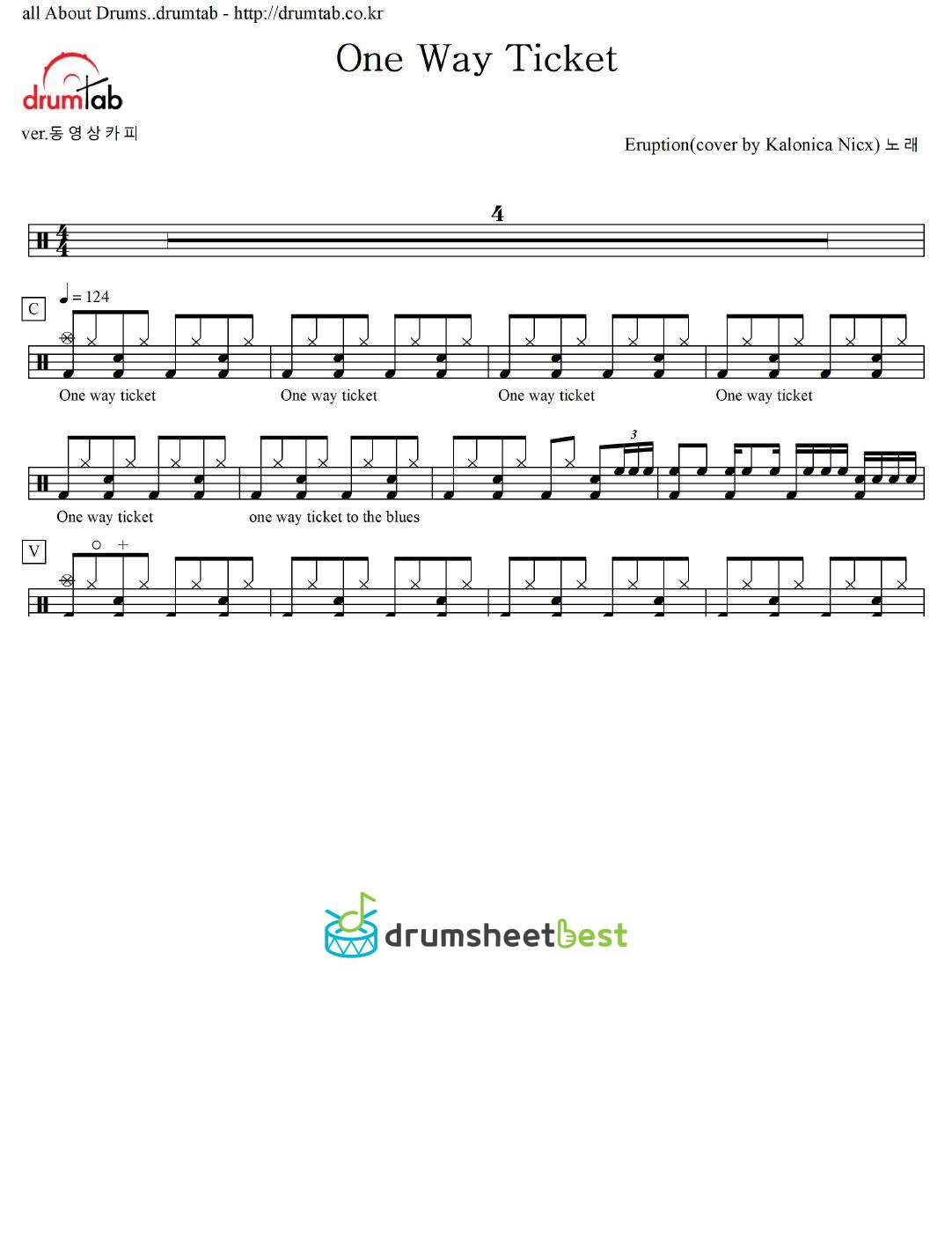 One Way Ticket preview page 1