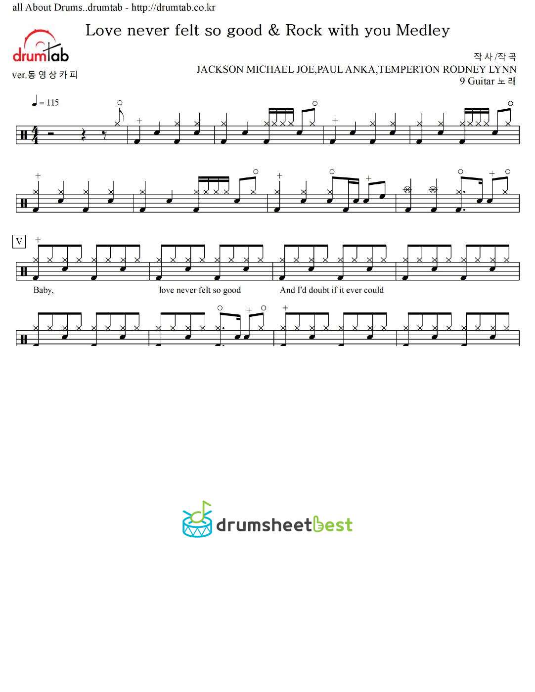 Love never felt so good & Rock with you Medley preview page 1