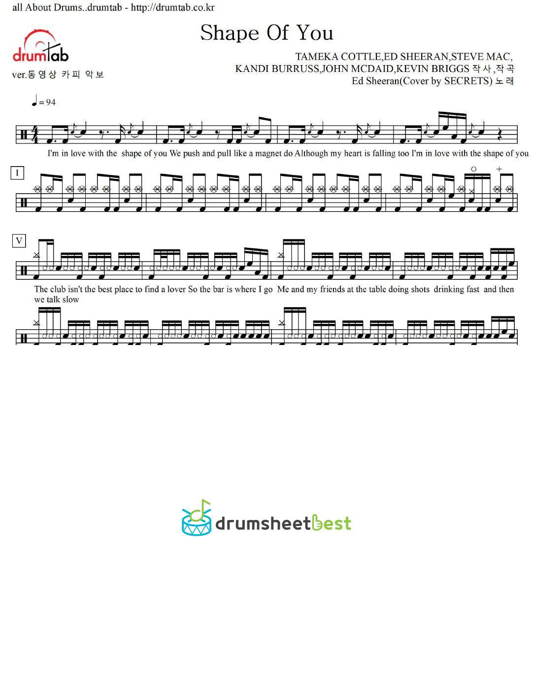 Shape Of You preview page 1