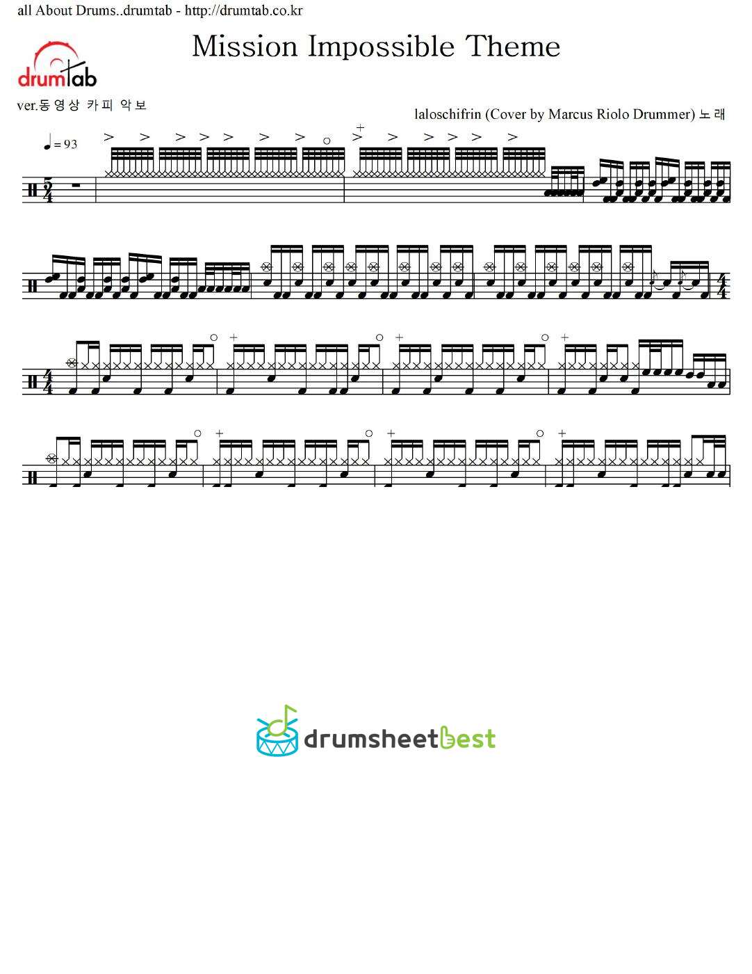 Mission Impossible Theme preview page 1