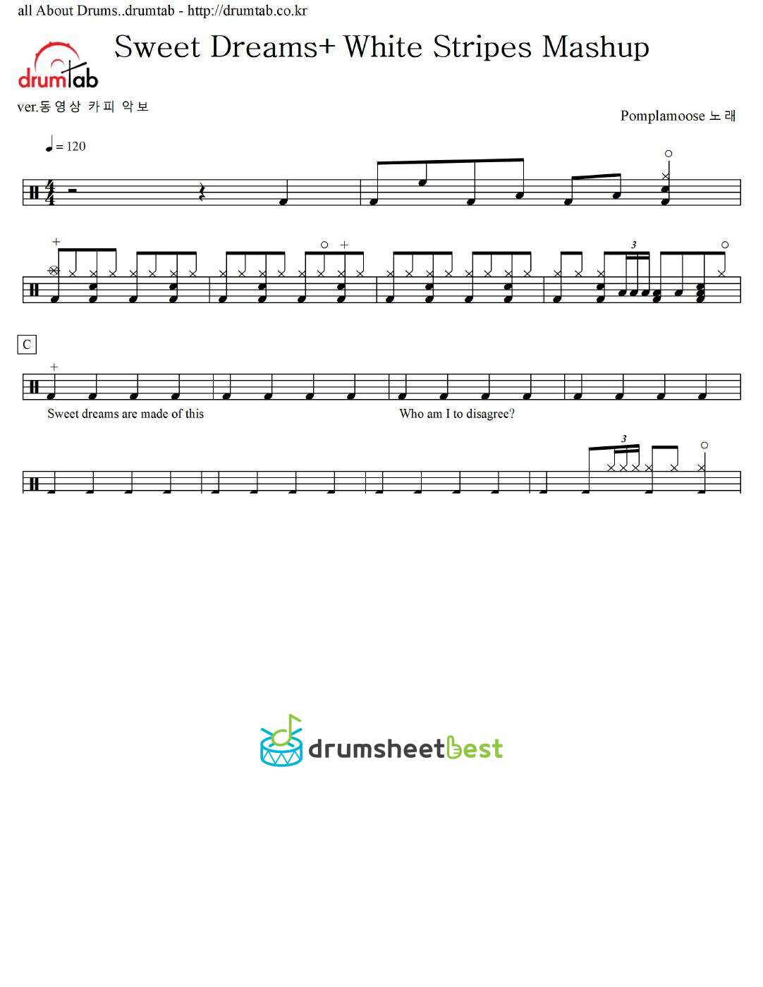 Sweet Dreams+White Stripes Mashup preview page 1