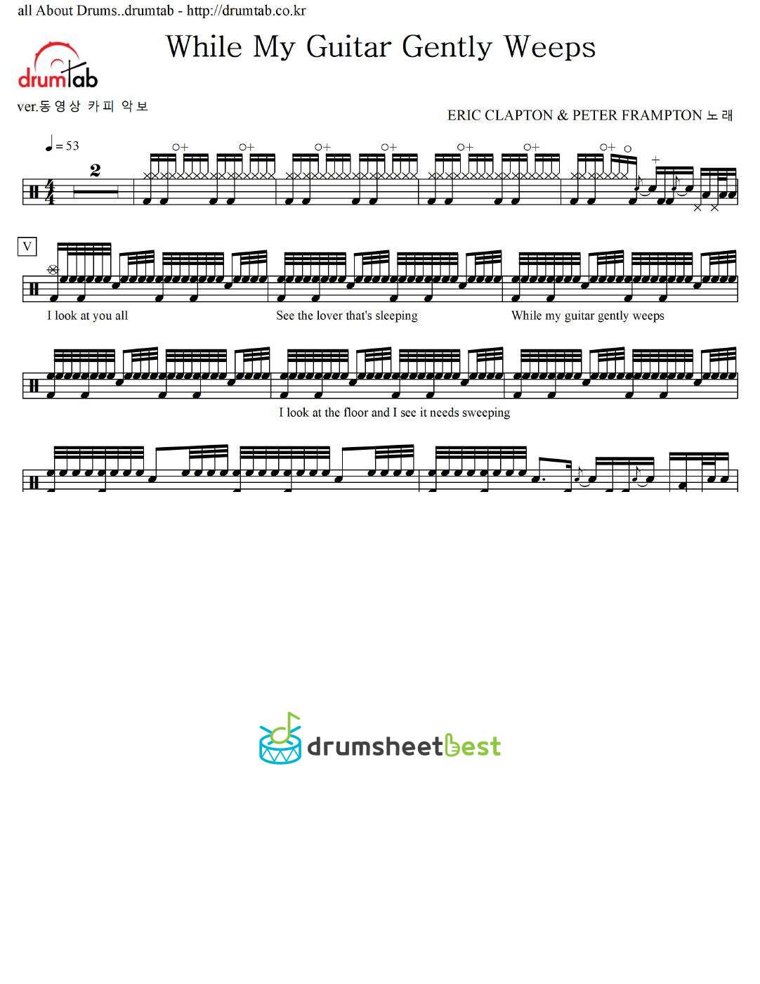 While My Guitar Gently Weeps preview page 1