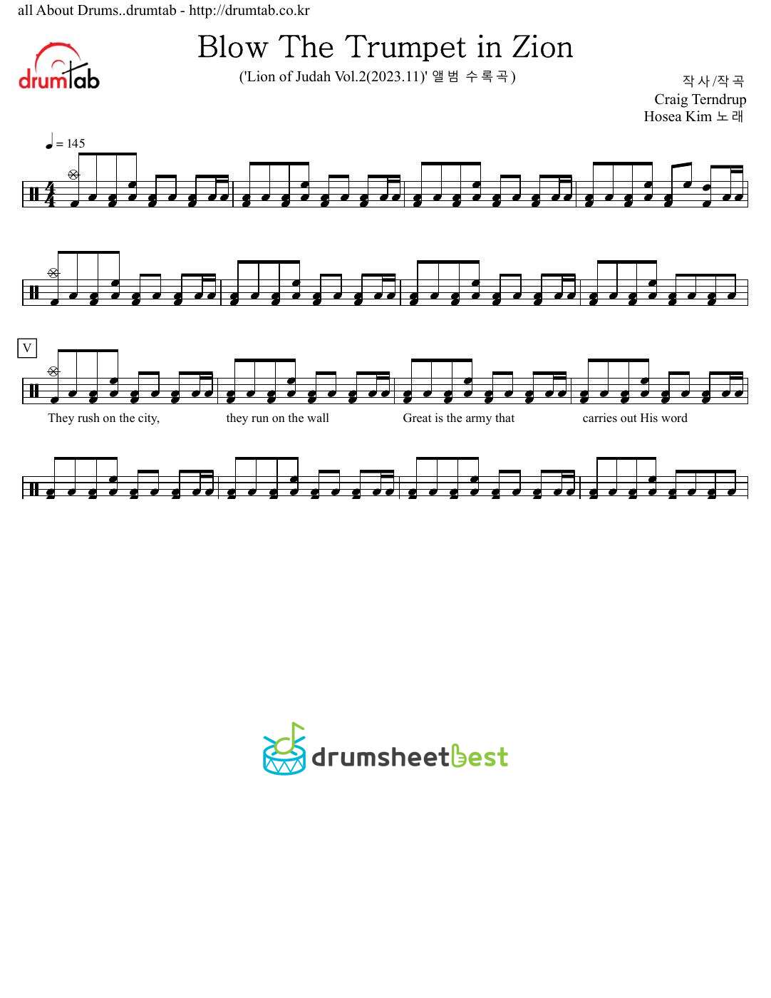 Blow The Trumpet in Zion preview page 1