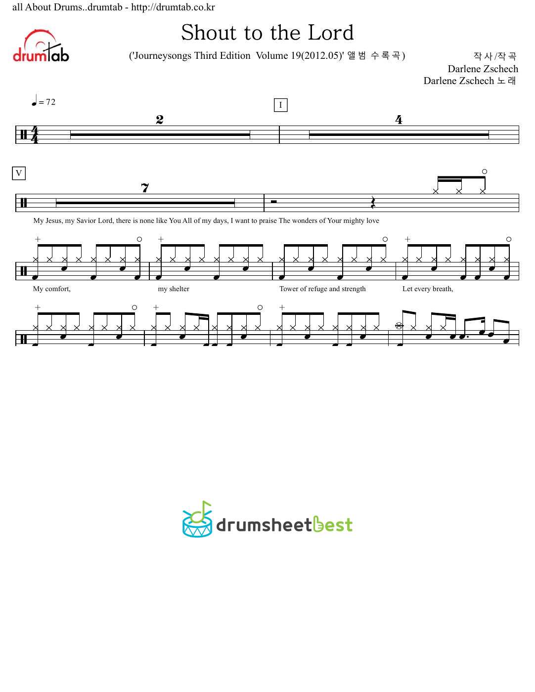 Shout to the Lord preview page 1