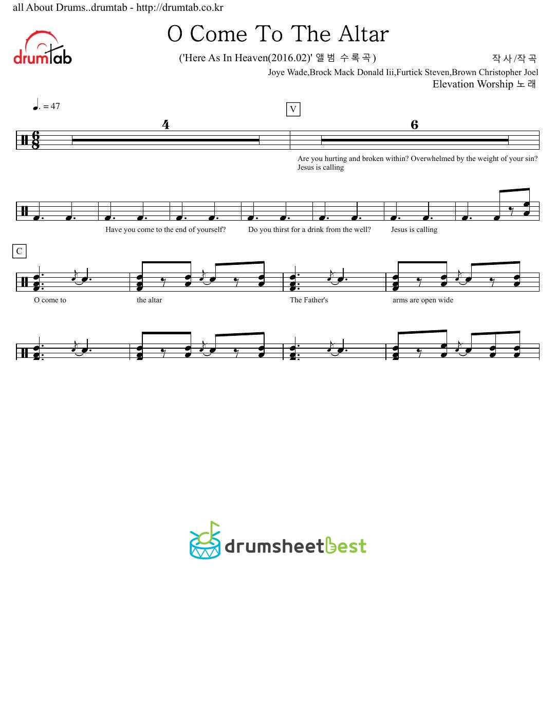 O Come To The Altar preview page 1