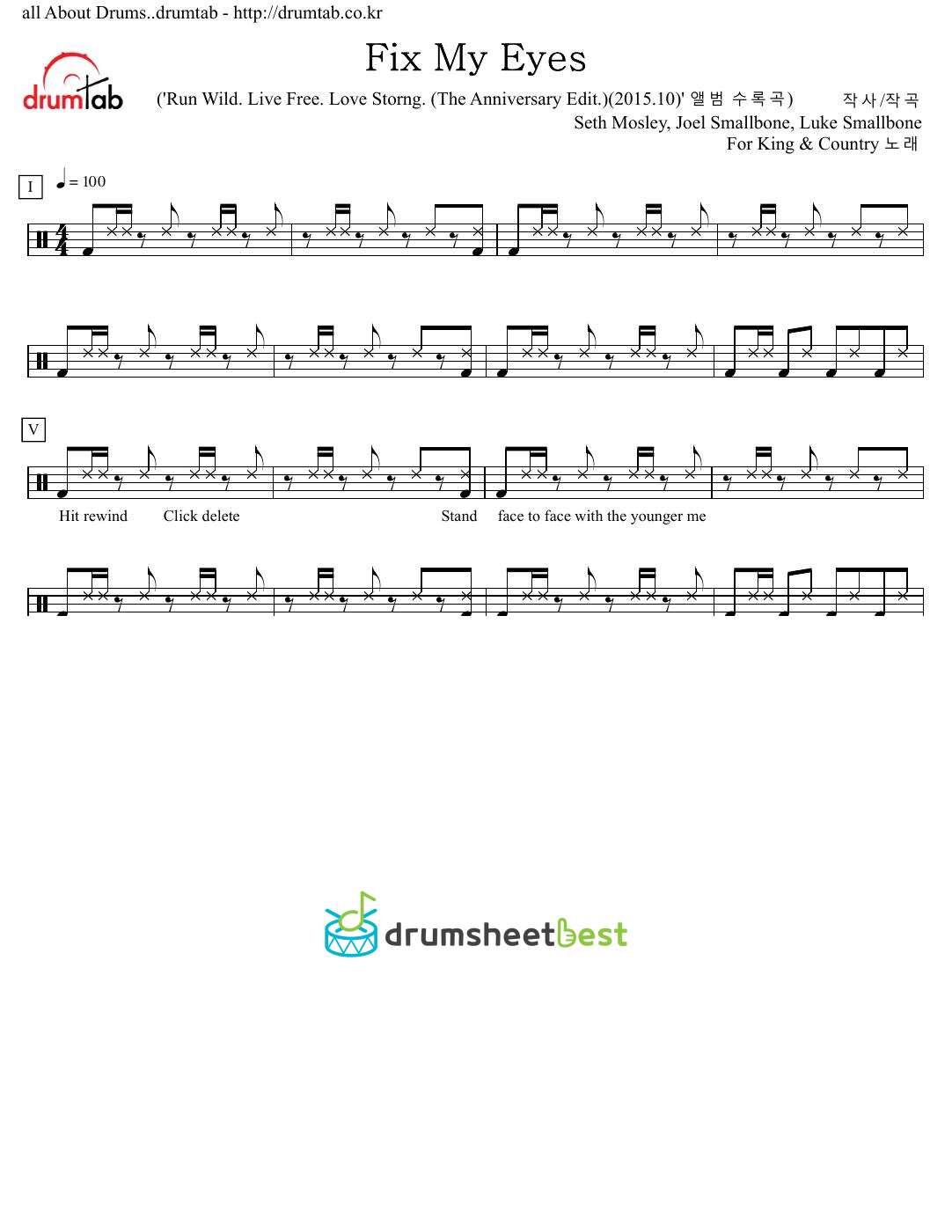 Fix My Eyes preview page 1