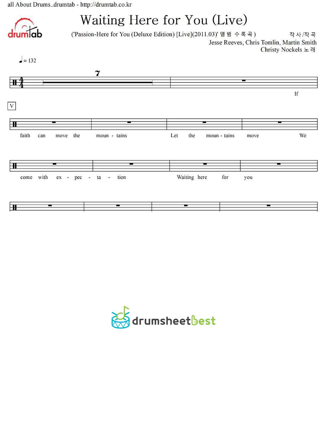 Waiting Here for You (Live) preview page 1