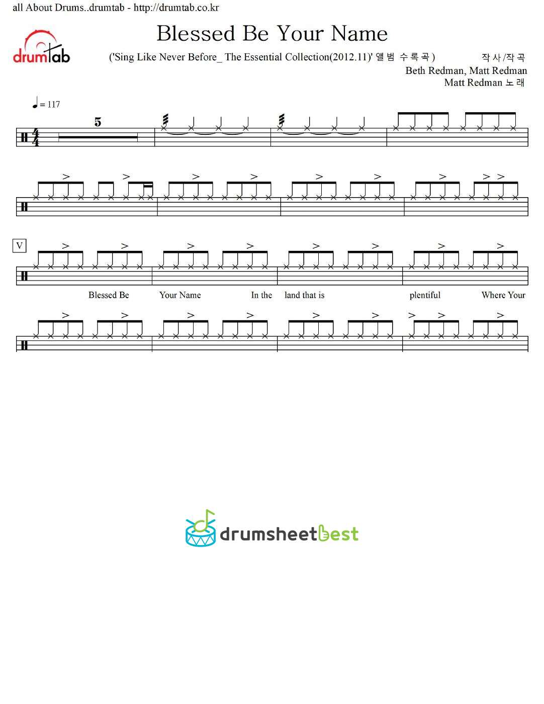 Blessed Be Your Name preview page 1