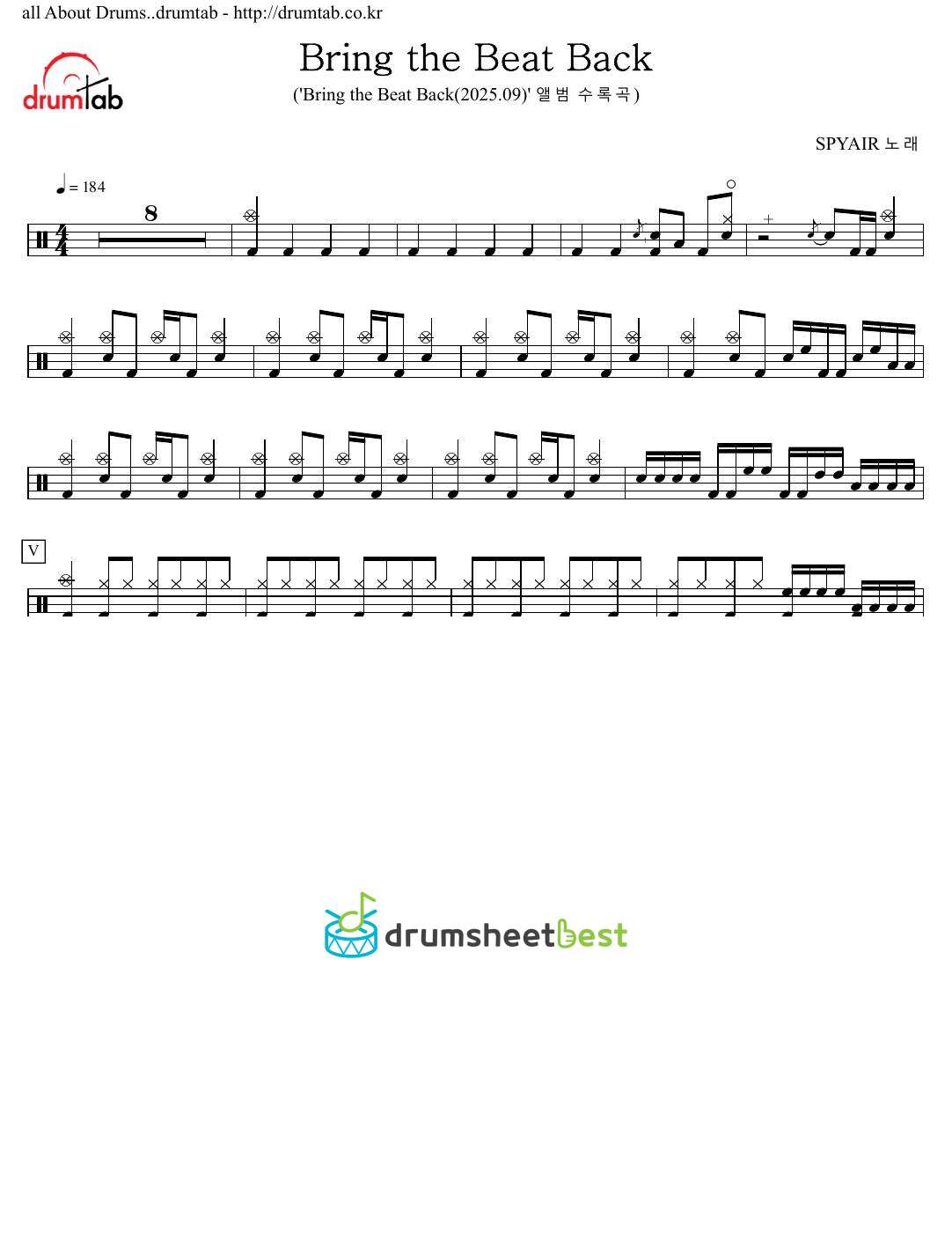 Bring the Beat Back preview page 1