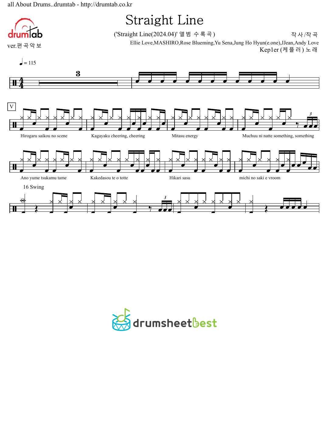 Straight Line preview page 1