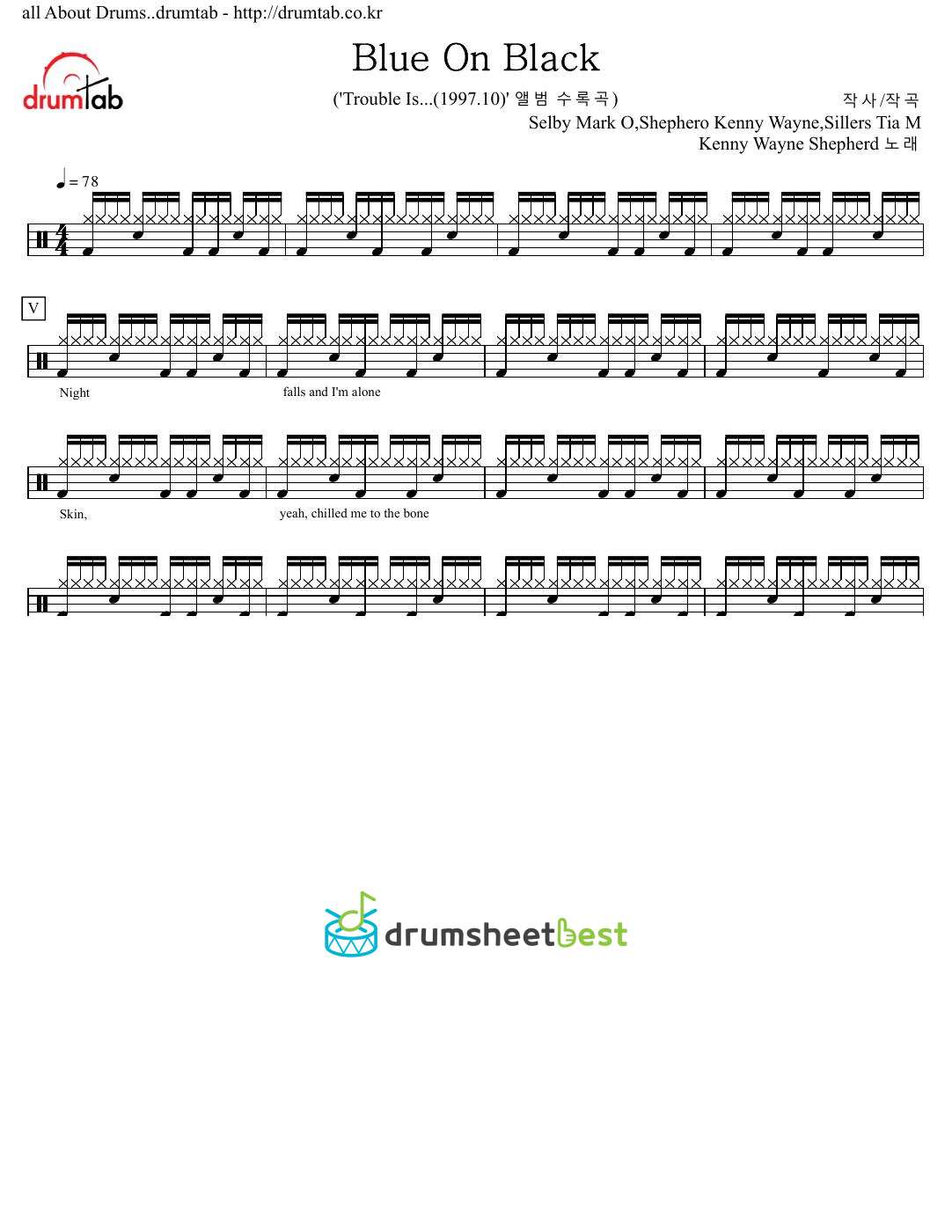 Blue On Black preview page 1