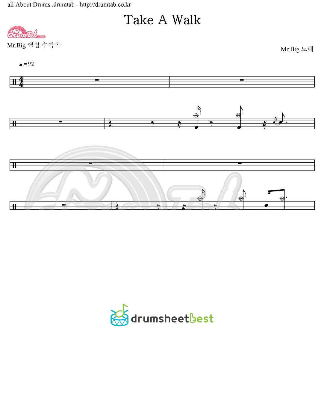 Take A Walk preview page 1