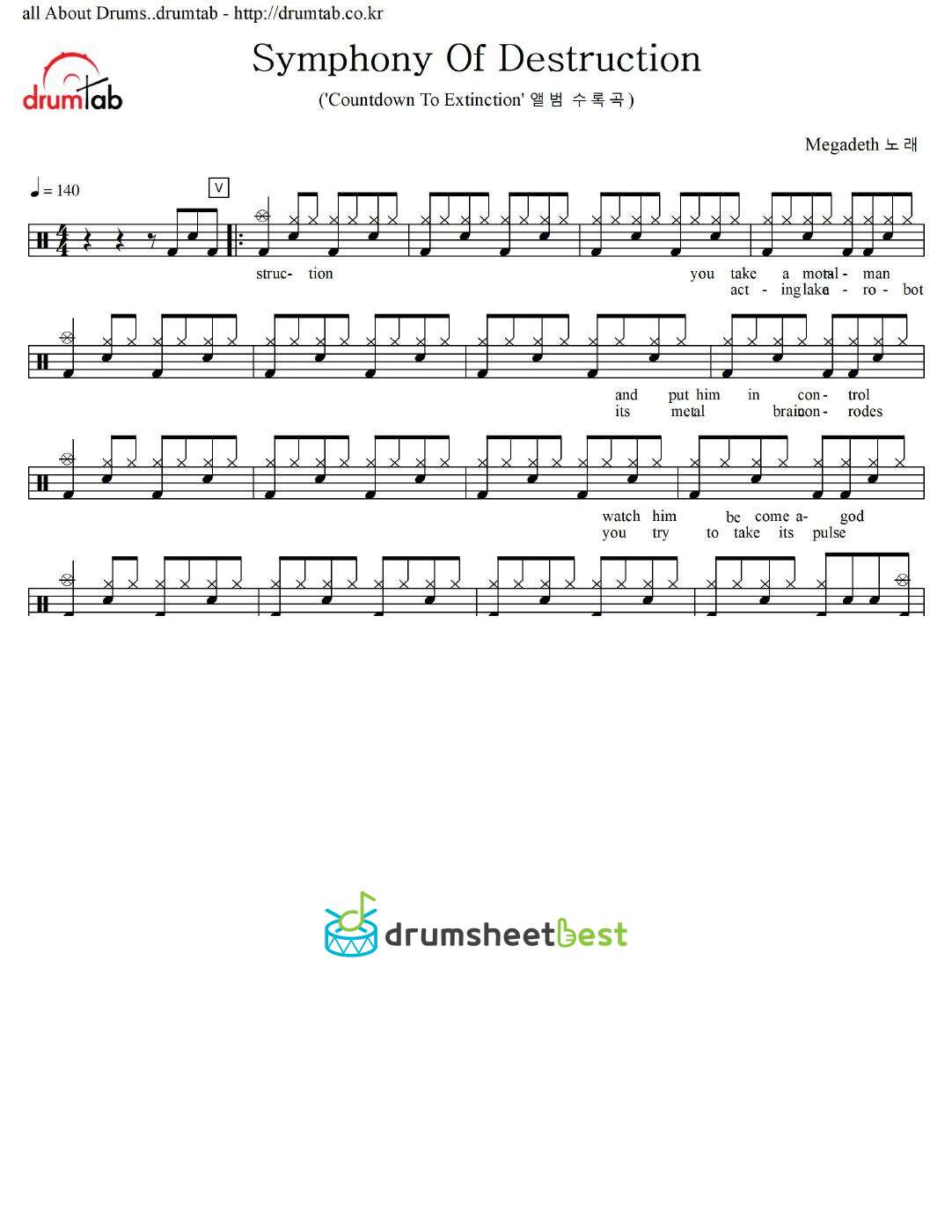 Symphony Of Destruction preview page 1