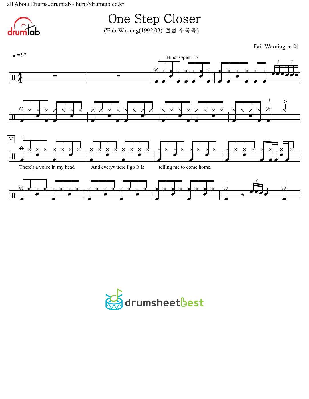 One Step Closer preview page 1