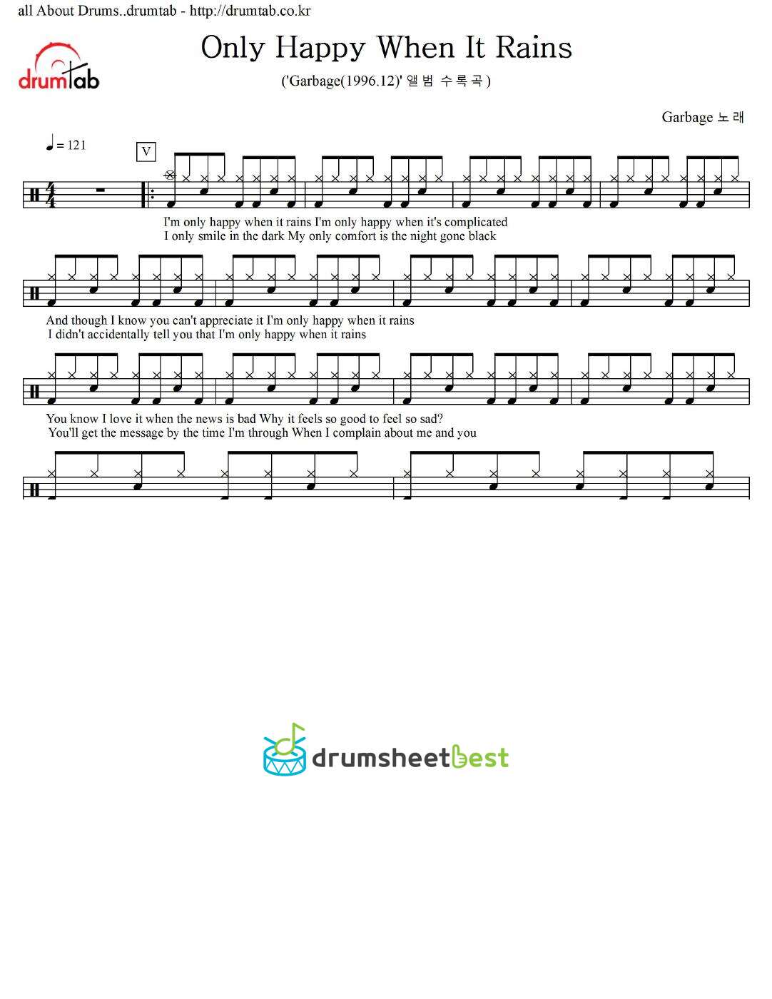 Only Happy When It Rains preview page 1