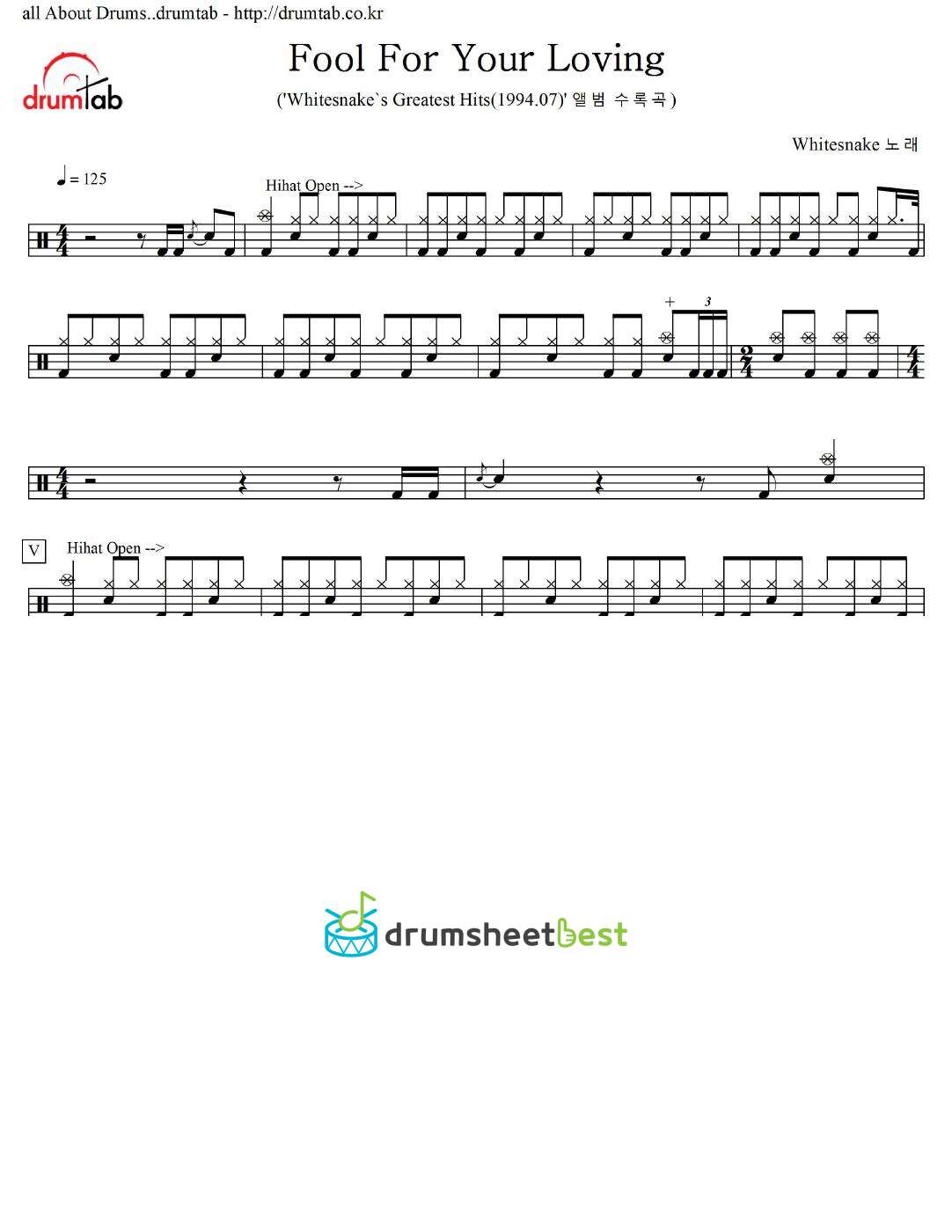 Fool For Your Loving preview page 1