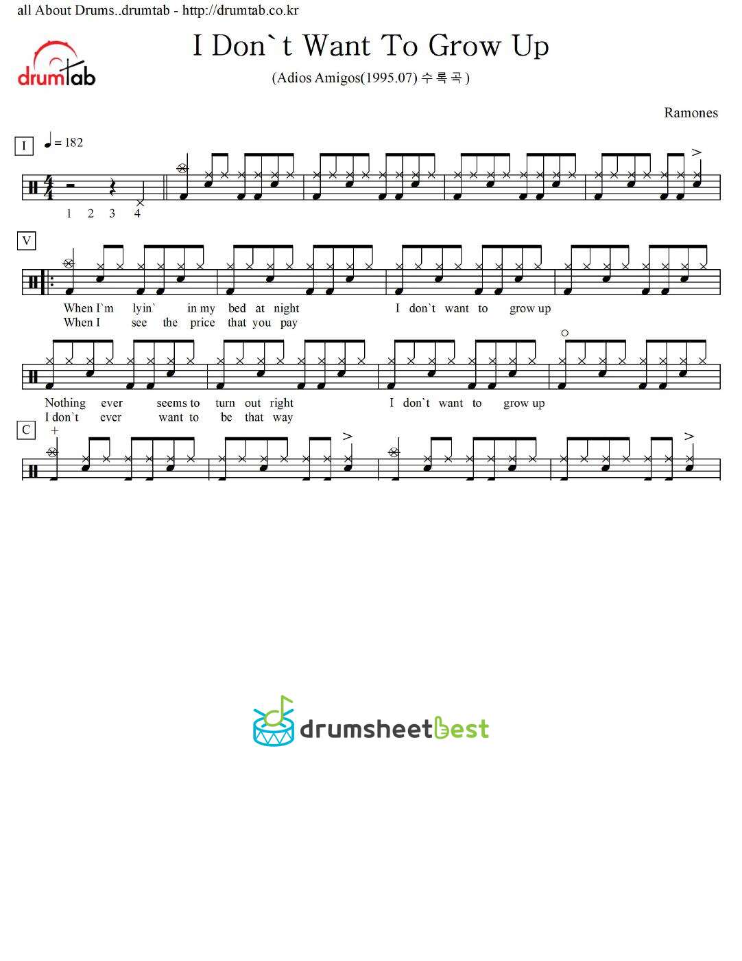 I Don't Want To Grow Up preview page 1