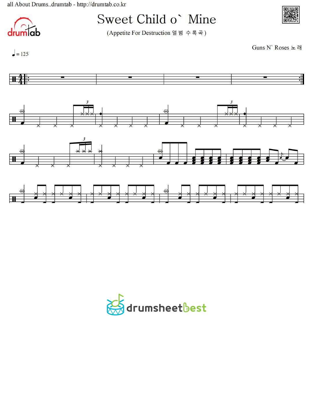 Sweet Child o' Mine preview page 1