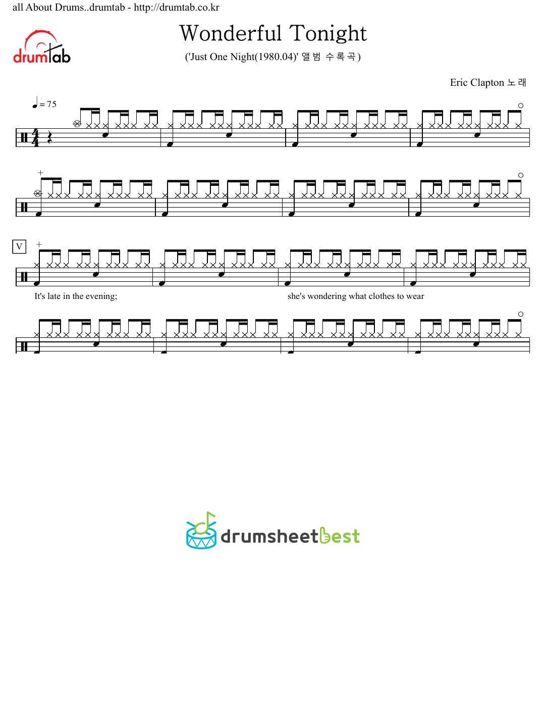 Wonderful Tonight preview page 1