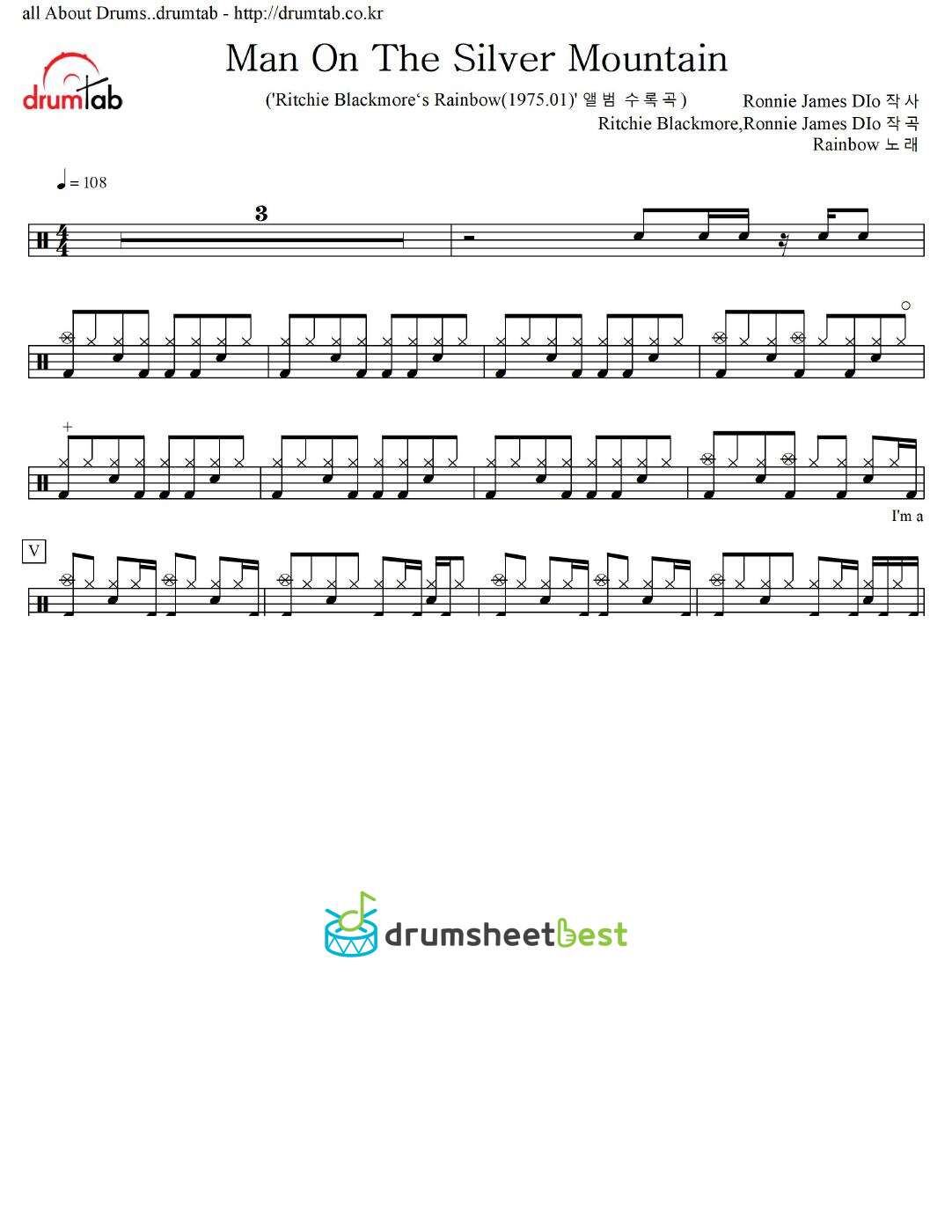 Man On The Silver Mountain preview page 1