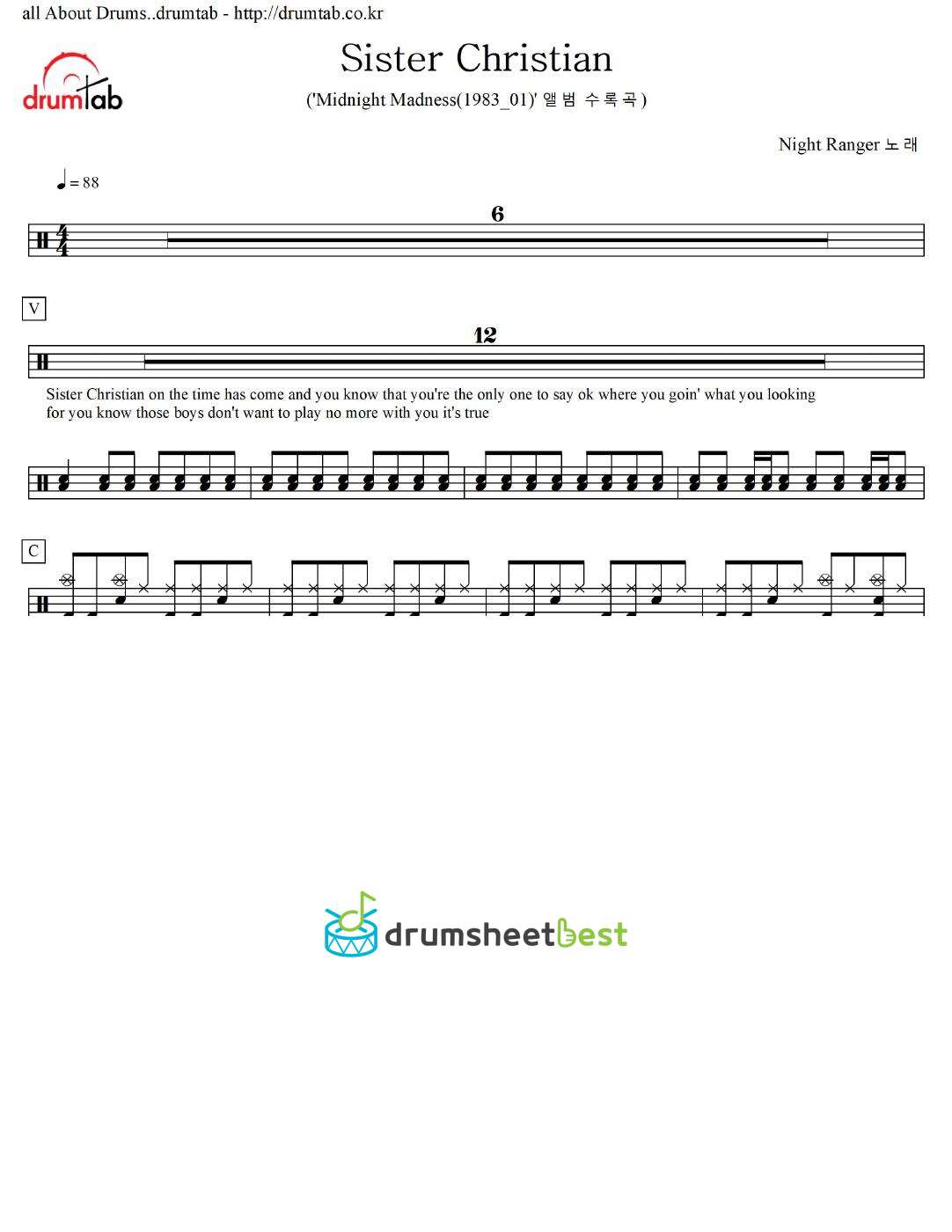 Sister Christian preview page 1