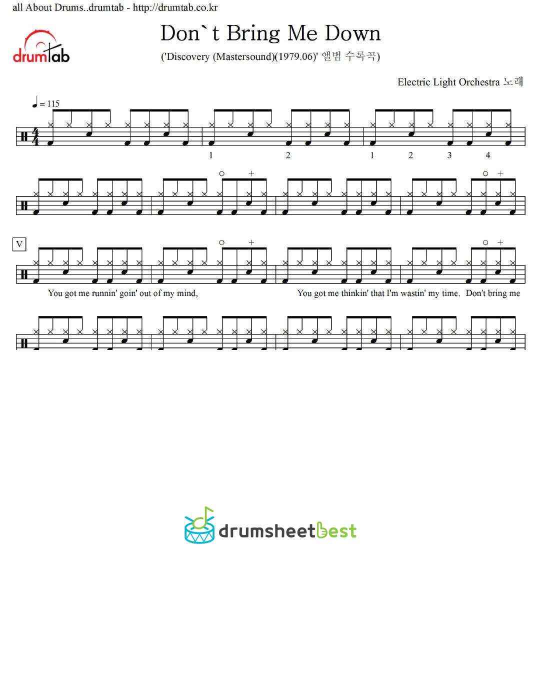 Don't Bring Me Down preview page 1